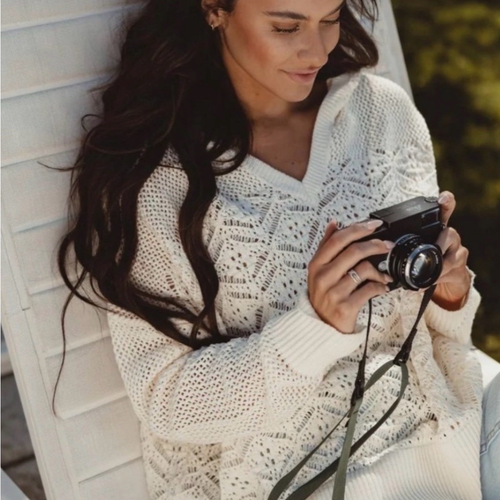 The Normal Brand Colleen Women's Cream Sweater - Picture 7 of 7